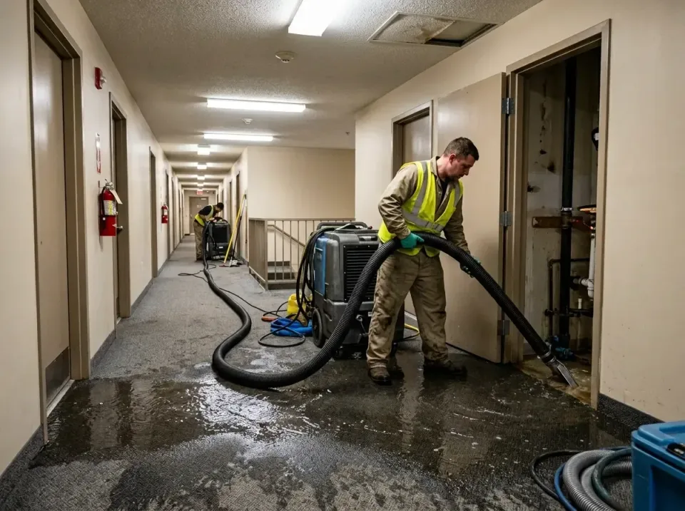 multi-unit-apartment-hallway-f-005 — frequently asked questions, Emergency Burst Pipe Water Extraction & Removal in Glade Sp…